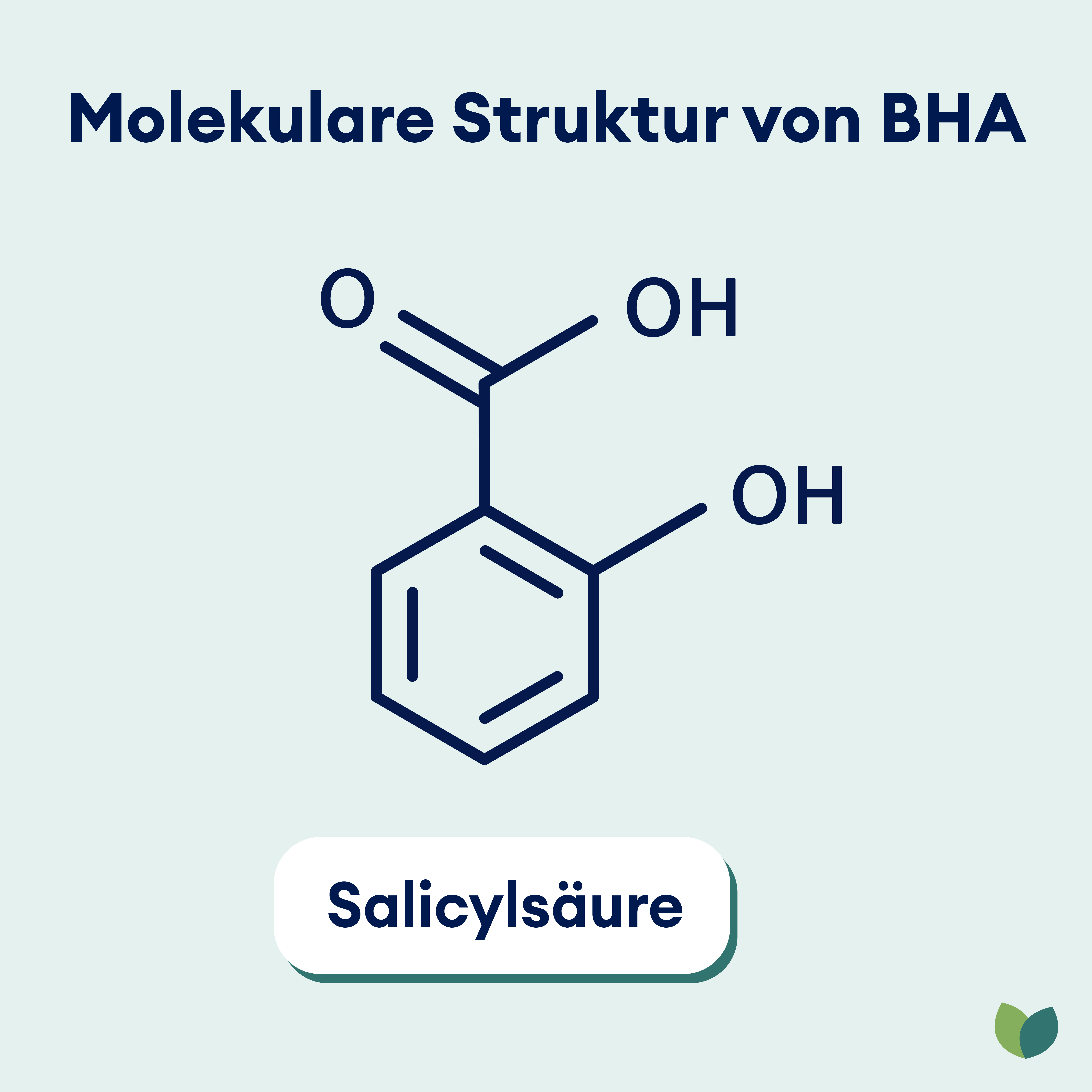 Molekulare Struktur von BHA